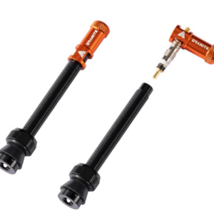 Valves (60mm) et bouchons de valve Granite CNC/démonte obus Orange Juicy Nippl