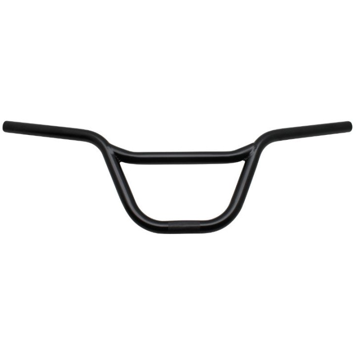 Cintre BMX Acier Noir Fixation Potence 22,2 mm Hauteur 190 mm Largeur 650 mm