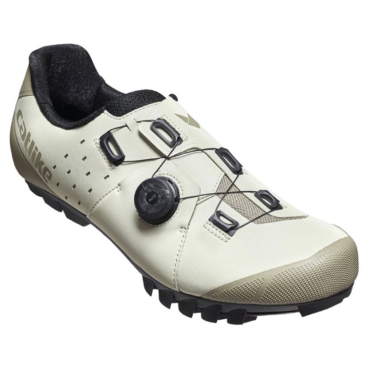 Chaussure VTT Catlike Whisper X2 Beige T42 Fixation Molette Micrometrique Moz Compatible Look-Shimano (Paire)