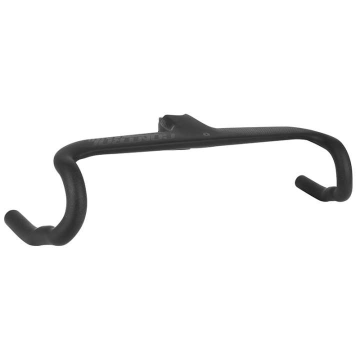 Cintre Combo Route - Gravel Controltech Sirocco Fl25 Carbone Mat L 48 Extérieur (Axe-Axe 40 cm) Avec Potence Intégrée L 100 mm Avec Passage Câble Interne Pour Pivot 1" 1-8