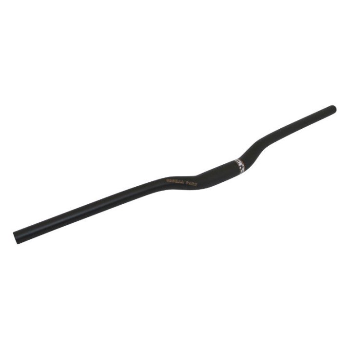 Cintre VTT Demi Releve P2R Uno Alu Noir Mat 31,8 mm L780 mm Hauteur 25 mm Angle 9°