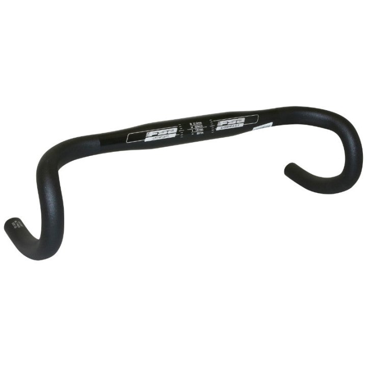 Cintre Route Fsa Omega Compact Alu Noir 31,8 L 42 Extérieur (Axe-Axe 40 cm)