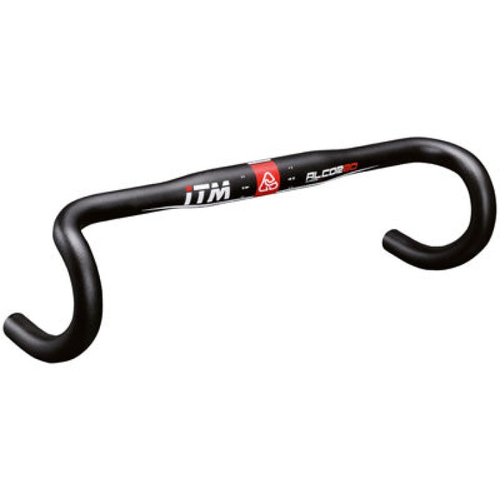 Cintre Route Itm Alcor Alu Noir 31,8 L 44 Extérieur (Axe-Axe 42 cm) 295G Deco Rouge-Blanc