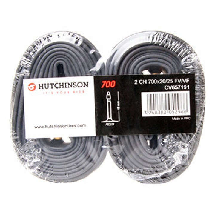 Chambre A Air Vélo 700 X 20-25 Hutchinson Valve Presta 48 mm (Vendu Par Lot De 2)