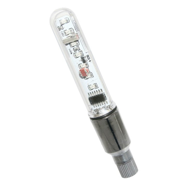 Éclairage Vélo Rayon A Pile Fixation Valve Vp-Vs P2R Holographique 12 Fonctions Livre Avec 3 Piles Lr44