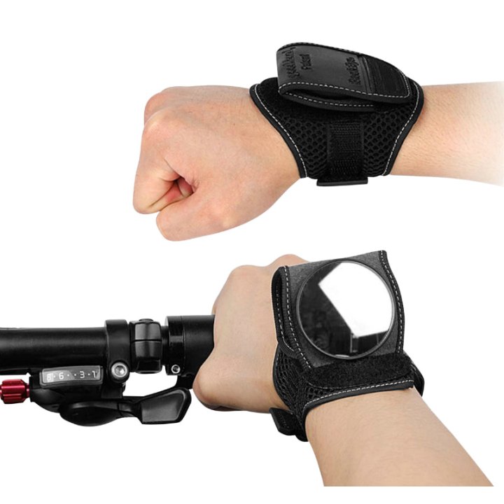Rétroviseur Vélo - Trottinette Gauche Ou Droit Newton Fixation Au Poignet (Miroir Diam 5 cm)