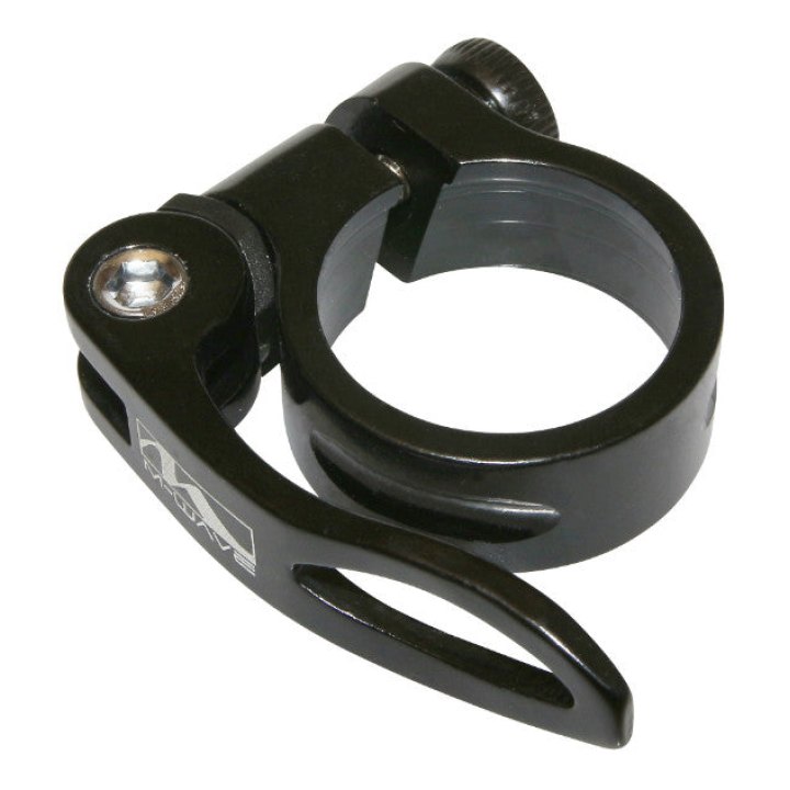 Collier Serrage Tige De Selle Rapide Alu Noir Diam 28,6 mm