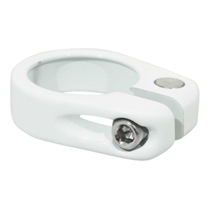 Collier Serrage Tige De Selle Chc Newton Alu Blanc Diam. 28,6 mm