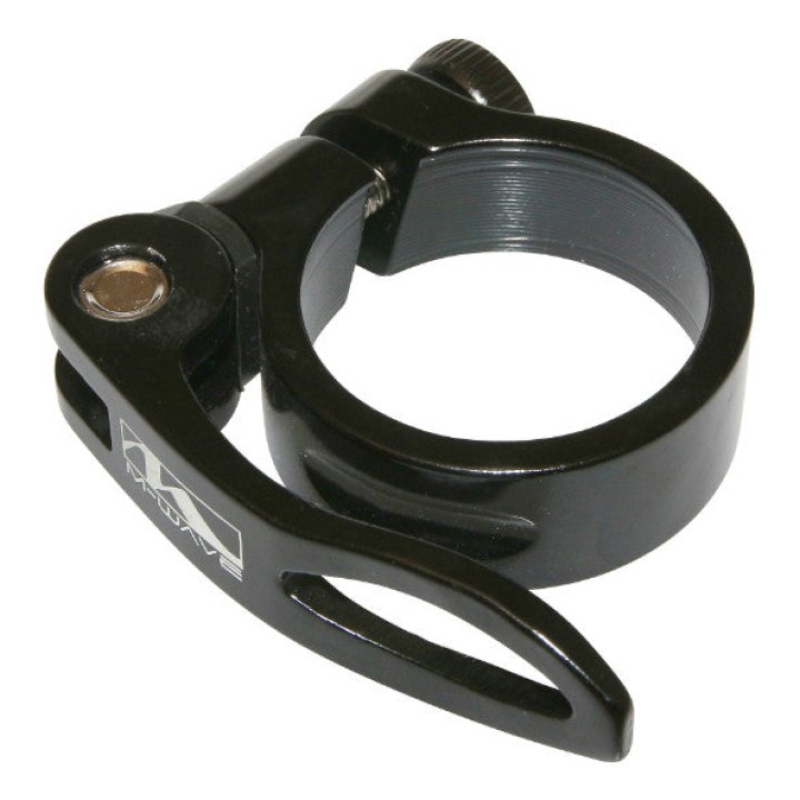 Collier Serrage Tige De Selle Rapide Alu Noir Diam 31,8 mm