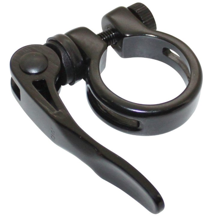 Collier Serrage Tige De Selle Rapide Newton Alu Noir Diam. 31,8 mm (Sur Carte)