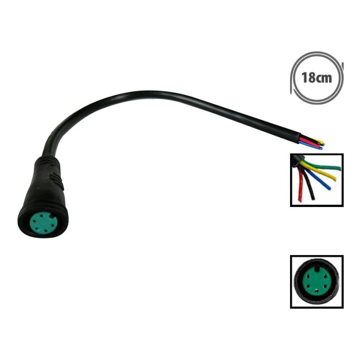 Connecteur étanche 5 pins femelle