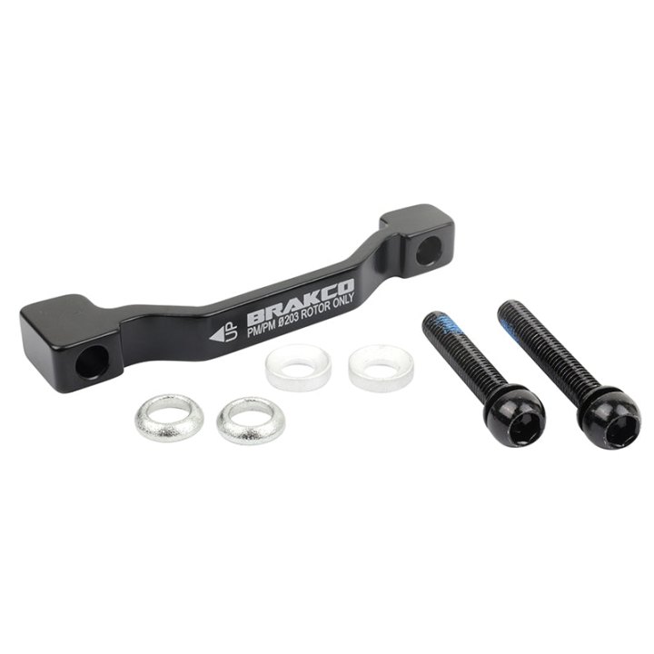 Adaptateur - Rehausse Frein A Disque VTT Post-Mount Avant - Arrière Brakco Étrier 180 mm Pour Disque 203 mm