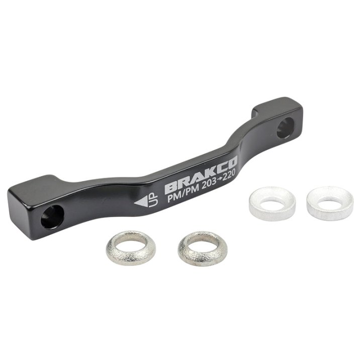 Adaptateur - Rehausse Frein A Disque VTT Post-Mount Avant - Arrière Brakco Étrier 203 mm Pour Disque 220 mm