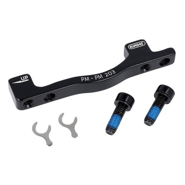 Adaptateur - Rehausse Frein A Disque VTT Post-Mount Avant - Arrière Elvedes Sur Fourche - Cadre Étrier 160 mm Pour Disque 203 mm