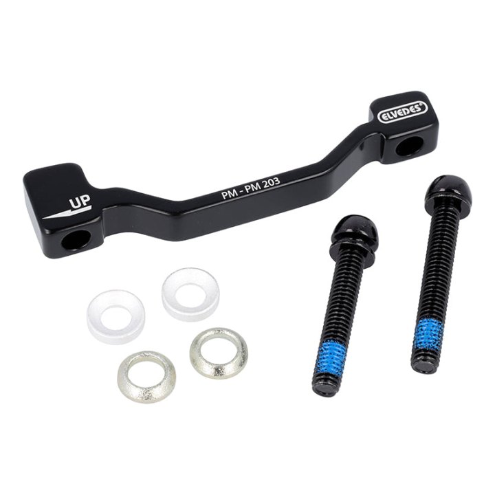 Adaptateur - Rehausse Frein A Disque VTT Post-Mount Avant Elvedes Sur Fourche Étrier 180 mm Pour Disque 203 mm