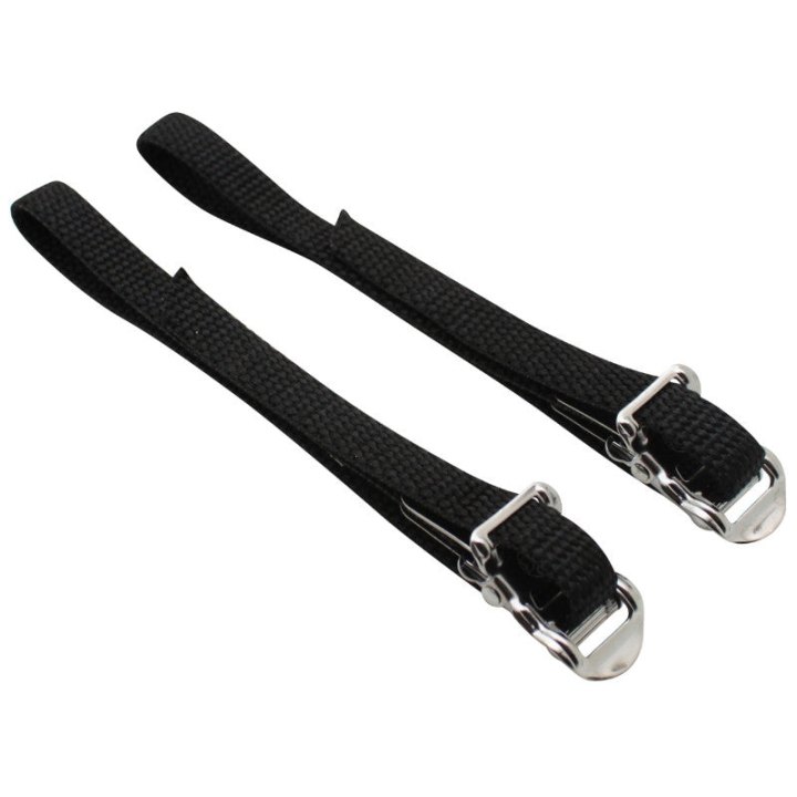 Courroie Cale Pied VTT-Route P2R Nylon Noir (Vendu A La Paire)