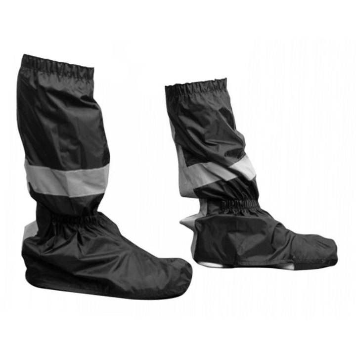 Couvre Chaussure Vélo Ville P2R Coutures Etanches Noir (Taille 36-38) (Paire) Elastique Maintien Sous Chaussure Et Serrage A La Cheville