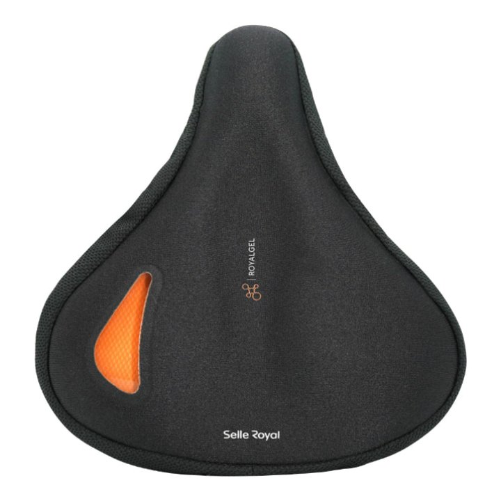 Couvre Selle Vélo Royal Noir Gel Visible Large (248X221 mm) 254G