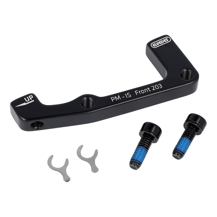 Adaptateur Frein A Disque VTT Avant Elvedes Disque 203 mm Étrier Post-Mount Sur Fourche International