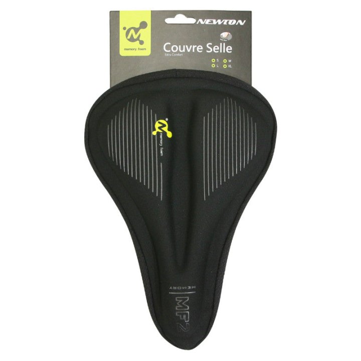 Couvre Selle Vélo Newton Gel Memoire De Forme Noir (270X195 mm)