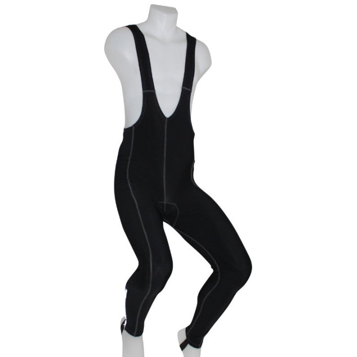 Cuissard - Collant Long Adulte P2R Eco A Bretelles Fond Coolmax Noir Zip Aux Chevilles + Passants XXL
