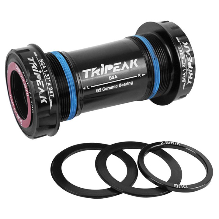 Cuvette Intégré Boîtier Filete Route Tripeak 3En1 Céramique Anglais - Bsc - 1,37X24 Boite De 68 mm BSA Axe 24 mm, 28.99 mm, 30 mm (Compatible Sram Dub, Rotor 3D, Shimano, Specialized)