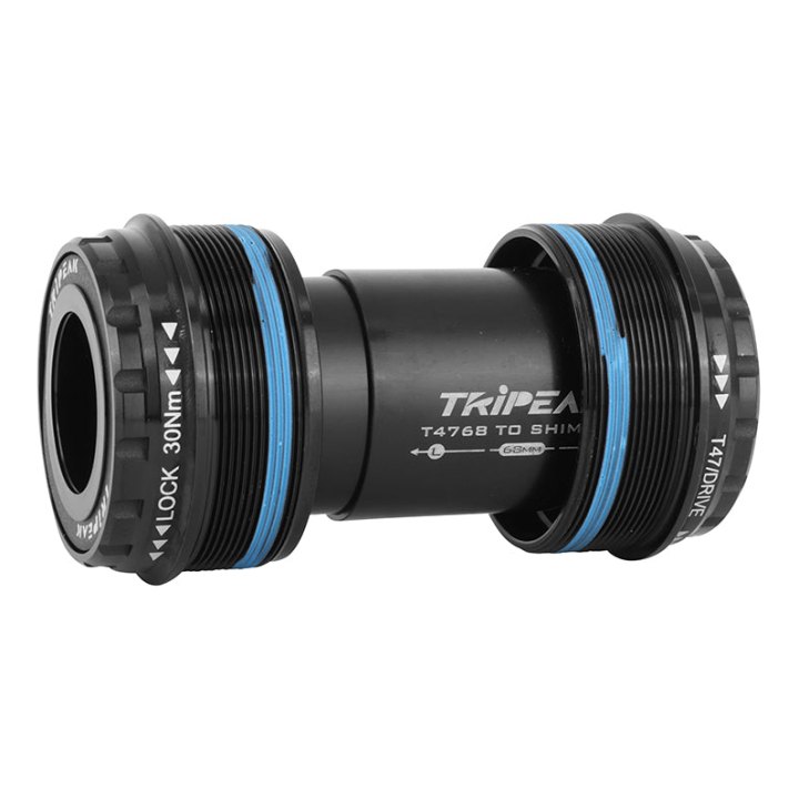 Cuvette Intégré Boîtier Filete Route VTT Tripeak Diam T47 mm (Boite De 68-73 mm) Axe 24 mm