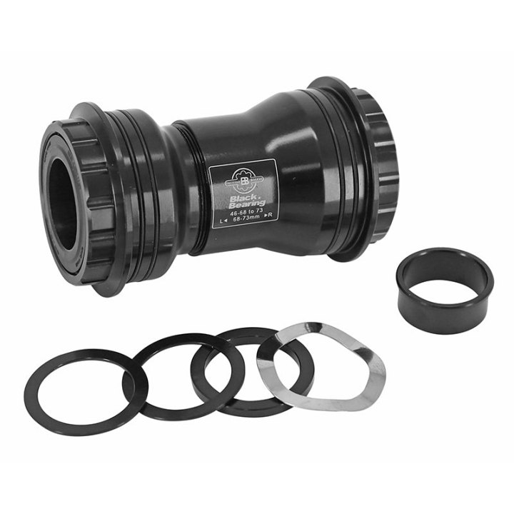 Cuvette Intégré Boîtier VTT-Route A Emboiter-Pf30 Blackbearing Roulement Céramique Boite De 68-73 Diam 46 Pour Axe 24 Et 24-22 mm (Adaptateur Gxp) (Compatible Shimano, Sram, Truvativ, Rotor, Fsa)