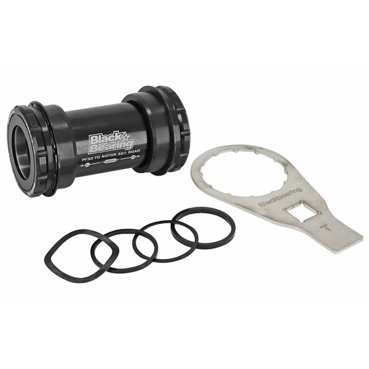 Cuvette Intégré Boîtier VTT-Route A Emboiter-Pf30 Blackbearing Roulement Céramique Boite De 68-73 Diam 46 Pour Axe 30 mm (Compatible Shimano, Sram, Truvativ, Rotor, Fsa) -Clé Montage Incluse-