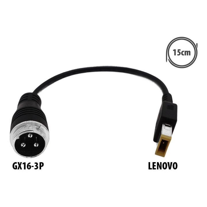 Adaptateur GX16-3P vers prise Lenovo