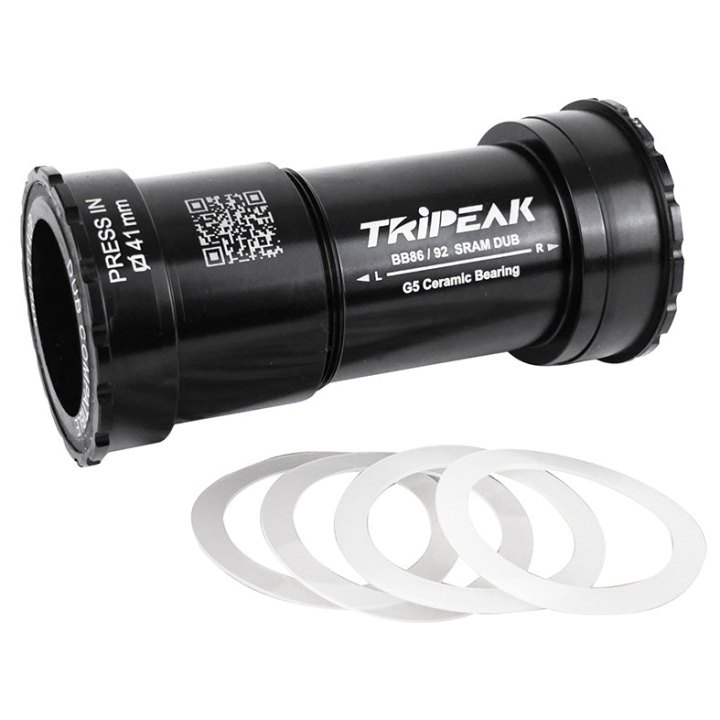 Cuvette Intégré Boîtier VTT-Route A Emboiter-Twistfit Tripeak Céramique Boite 86-92 mm Diam 41 mm Pour Axe 28.99 mm (Compatible Sram Dub)