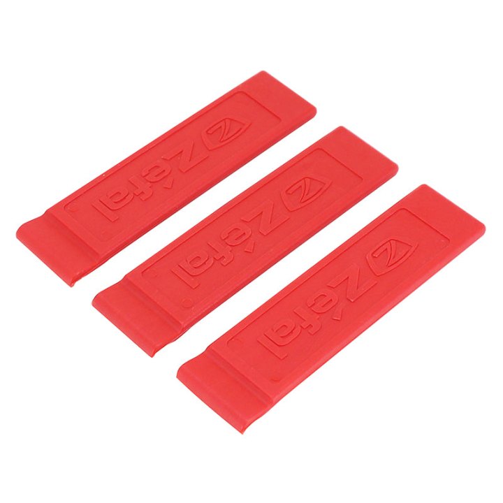 Démonte Pneu Vélo Zefal Zlevers Incassable Rouge (Blister Jeu De 3)