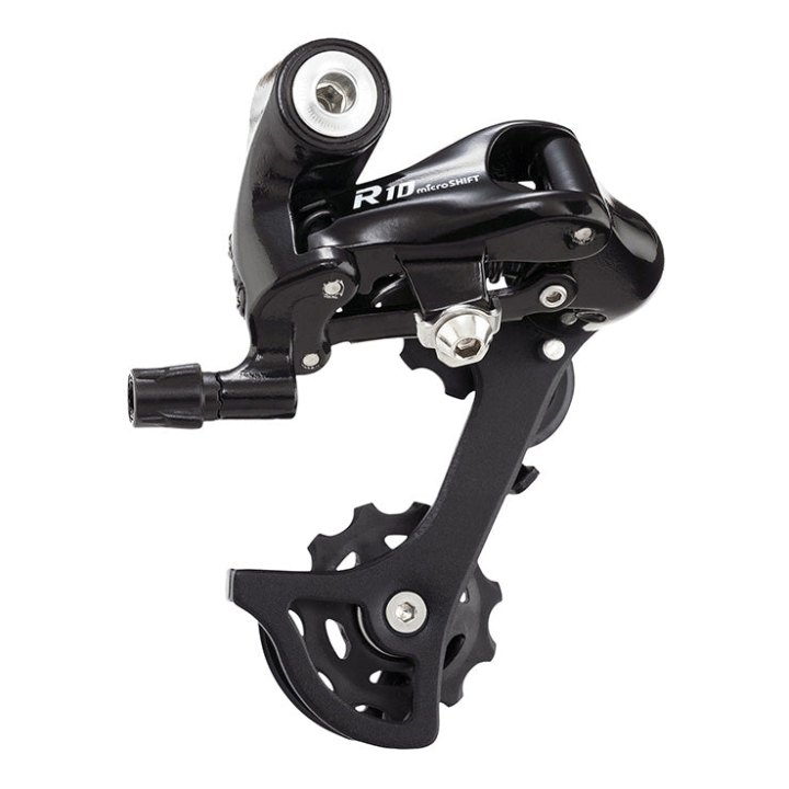 Dérailleur Route Arrière Microshift 10V. Double Chape Moyenne Compatible Shimano Tiagra 4600 - 105 5600-5700 (Max 34 dents)