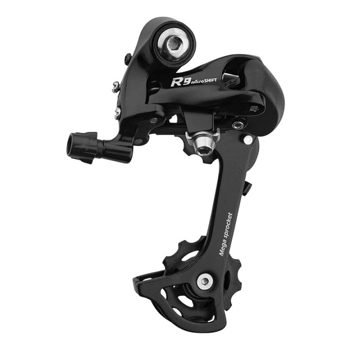 Dérailleur Route Arrière Microshift 9V. Chape Moyenne A Vis (Compatible Shimano)