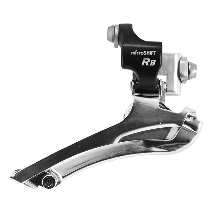 Dérailleur Route Avant Microshift 8V. Double A Braser Tirage Bas (Compatible Shimano)