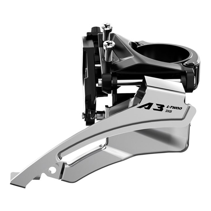 Dérailleur VTT Avant Ltwoo A3 3X8V. Collier Bas 31.8-34.9 Pour Triple Plateau 42X34X24 Tirage Haut-Bas Compatible Shimano (Vendu A L'Unite)