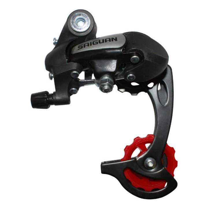 Dérailleur VTT Arrière P2R Saiguan 6-7V. Chape Longue A Visser (Compatible Shimano)