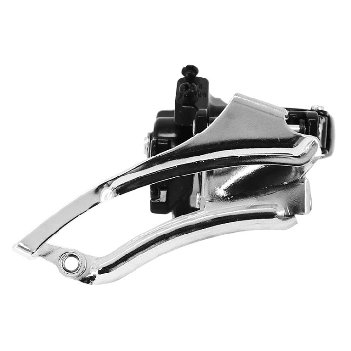 Dérailleur VTT Avant Microshift 7-8V. A Collier 34.9 Pour Triple Plateau 42X34X24 Tirage Haut-Bas (Avec Collier Adaptateur 31.8) (Compatible Shimano)