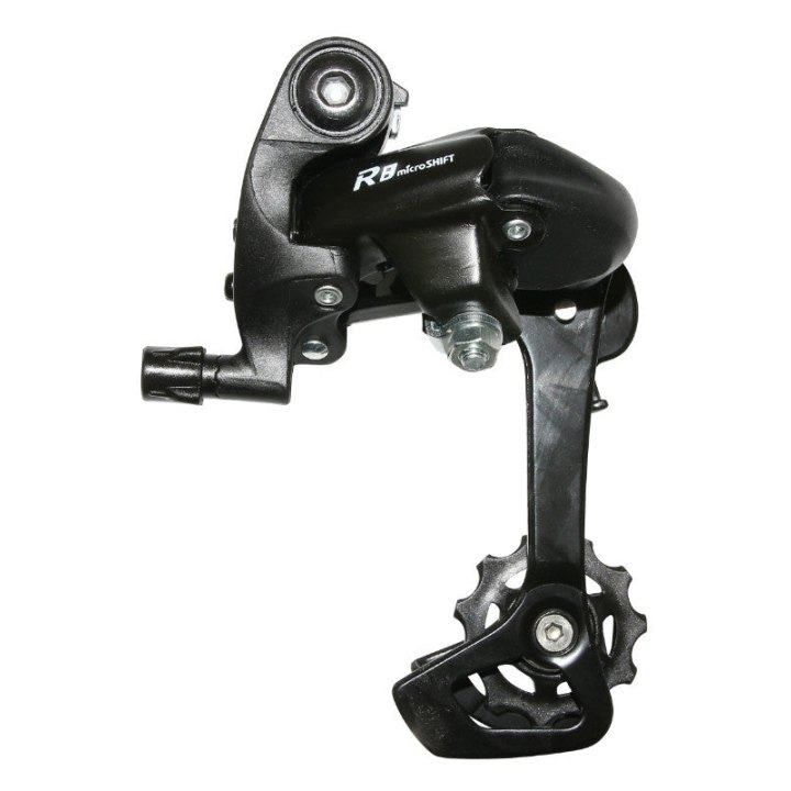 Dérailleur Route Arrière Microshift 7-8V. Chape Longue A Vis (Compatible Shimano)