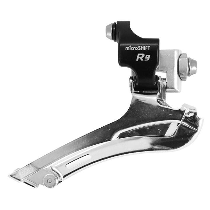 Dérailleur Route Avant Microshift 9V. Double A Braser Tirage Bas (Compatible Shimano)