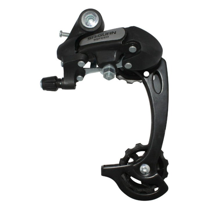 Dérailleur VTT Arrière P2R 9-8V.Nine Chape Longue Noir (Compatible Shimano Jusqu'A 34 dents)