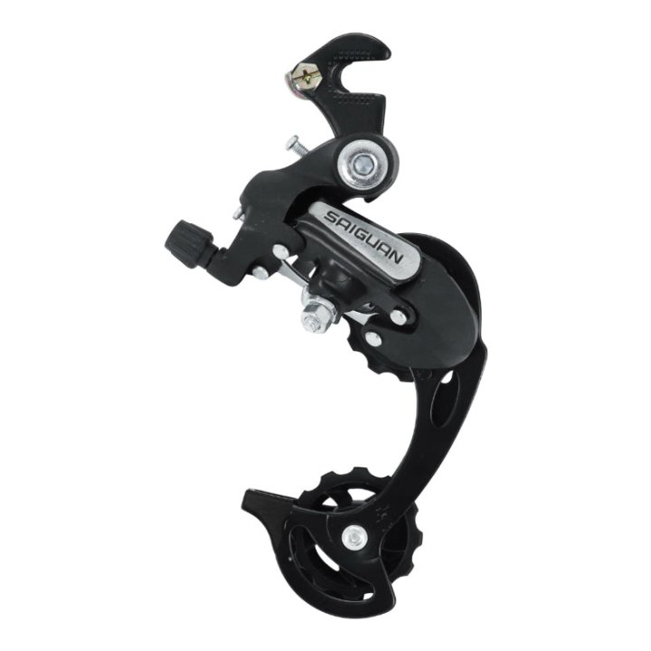 Dérailleur VTT Arrière P2R Saiguan 6-7V. Chape Longue Avec Patte Type Ty300 (Compatible Shimano)