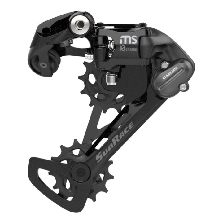 Dérailleur VTT Arrière Sunrace Ms100 10V. Chape Moyenne A Vis (Compatible Shimano)