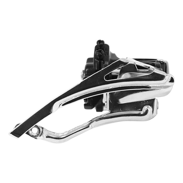 Dérailleur VTT Avant Microshift 7-8V. A Collier 34.9 Pour Triple Plateau 48X38X28 Tirage Haut-Bas (Avec Collier Adaptateur 28.6) (Compatible Shimano)