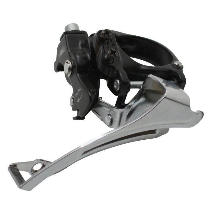 Dérailleur VTT Avant Sunrace M50 A Collier Bas 34,9 Pour 42X32X22 Tirage Haut-Bas (Avec Collier Adaptateur 31.8 Et 28.6)