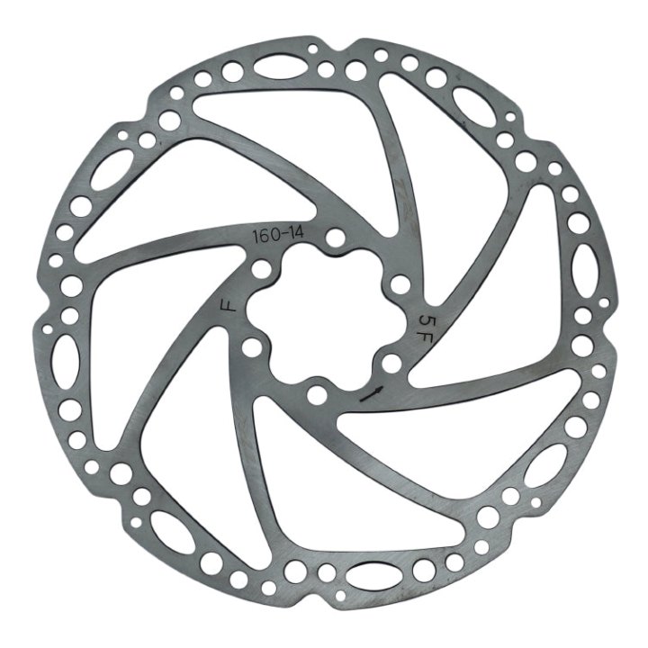 Disque De Frein VTT 6 Trous Brakco Brake 160 mm Argent