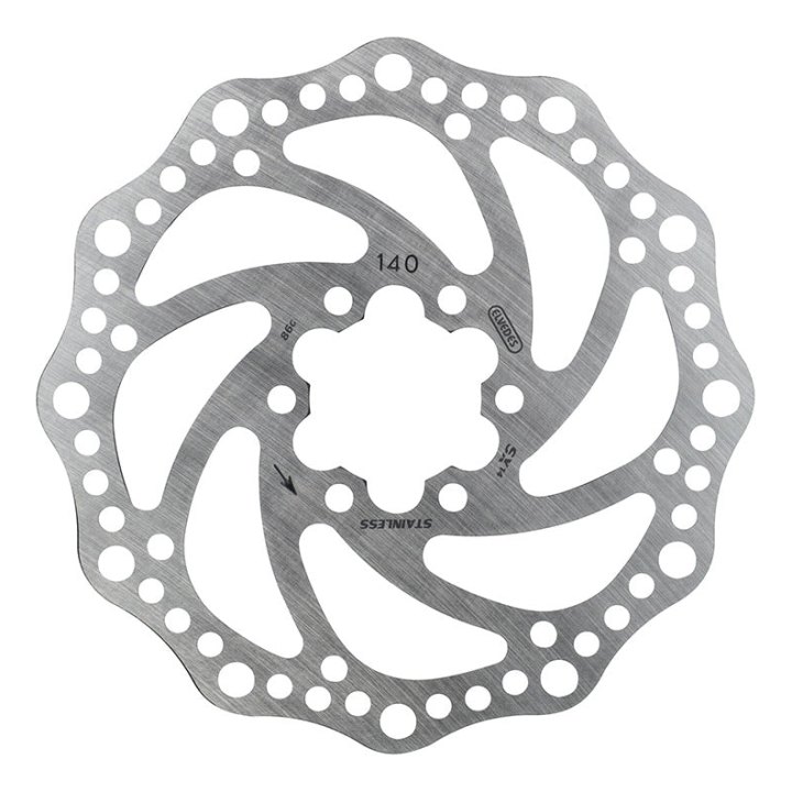 Disque De Frein Route - VTT 6 Trous Elvedes 140 mm Argent (86 G) -Épaisseur 1.8 mm- Inclus Vis
