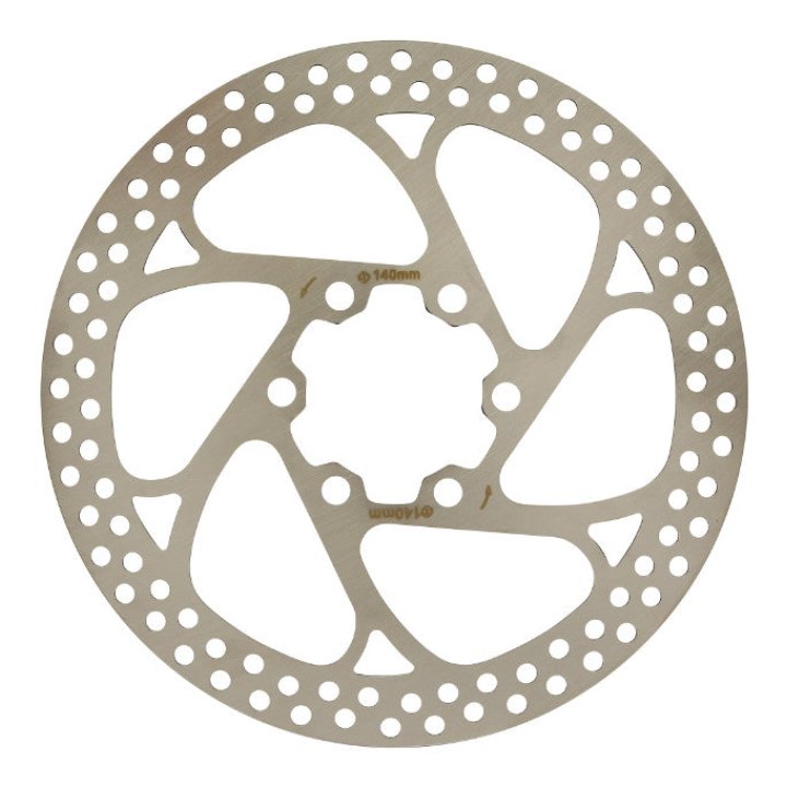 Disque De Frein Route - VTT 6 Trous Newton Brakco Compatible Shimano Et Autres 140 mm Argent (Bord Rectifie Pour La Sécurité)