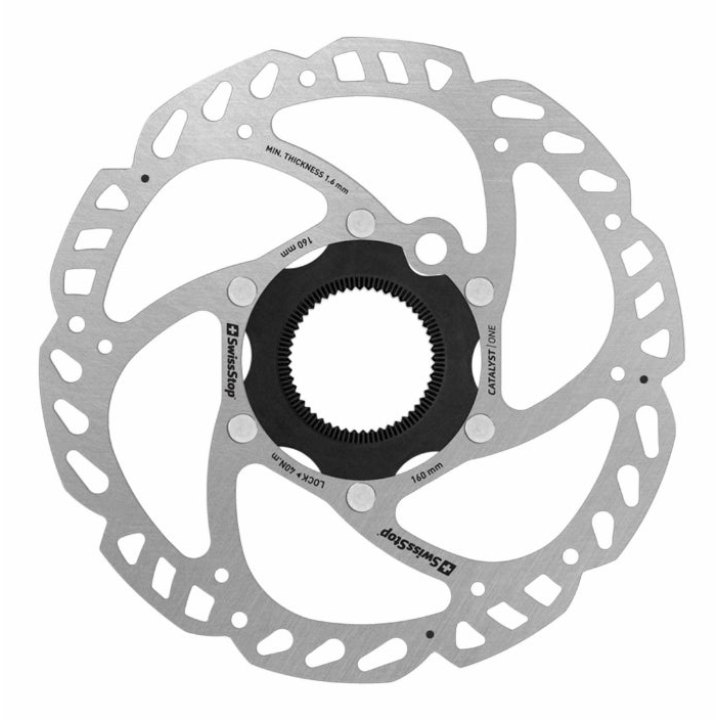 Disque De Frein Route - VTT Centerlock Swissstop Catalyst One 160 mm ( Livré Sans Écrou )
