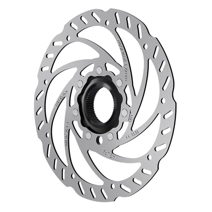 Disque De Frein VTT Centerlock Magura 180 mm Argent Avec Écrou (Montage Atelier)
